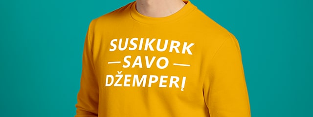 Susikurk savo džemperį Susikurk savo džemperį